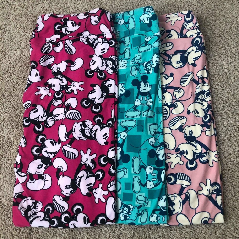 LuLaRoe Disney Mickey Mouse TC Leggings